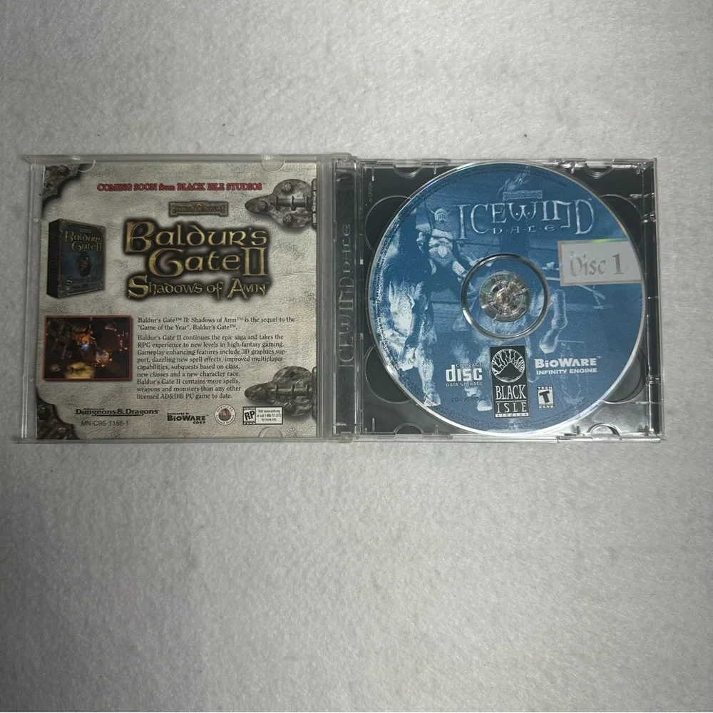 Icewind Dale Baldur's Gate Forgotten Realms Adv D&D Win95/98 PC 2-CD-ROM (2000)